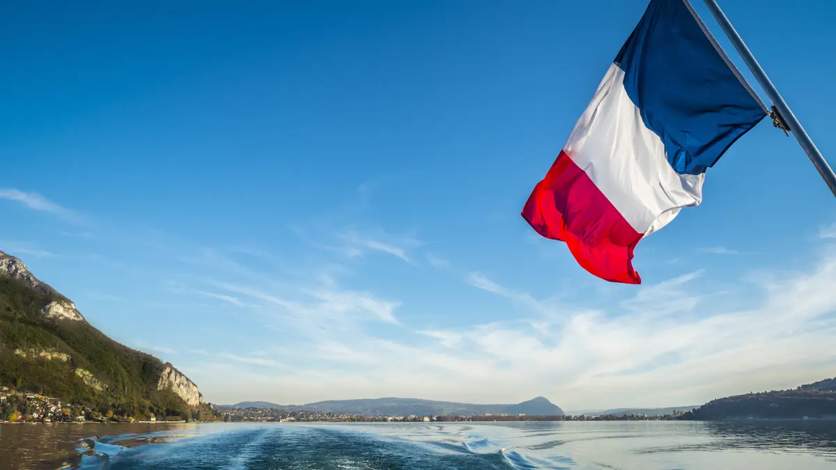 Lake Annecy Boat On Lake Annecy
