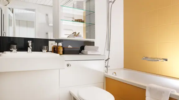 Family room bathroom