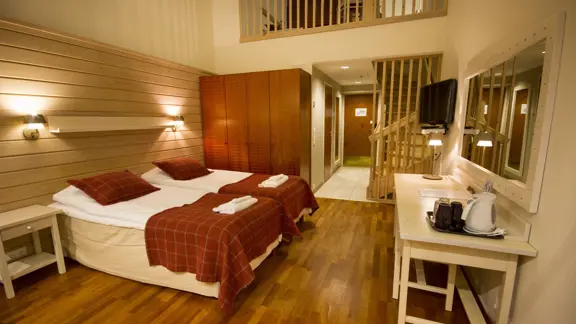 Duplex family twin room