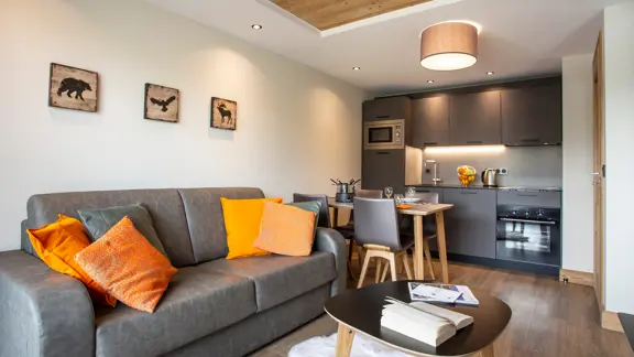 One bedroom cabin apartment interior