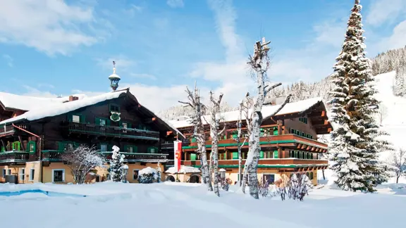 Hotel Unterhof Filzmoos Exterior Winter