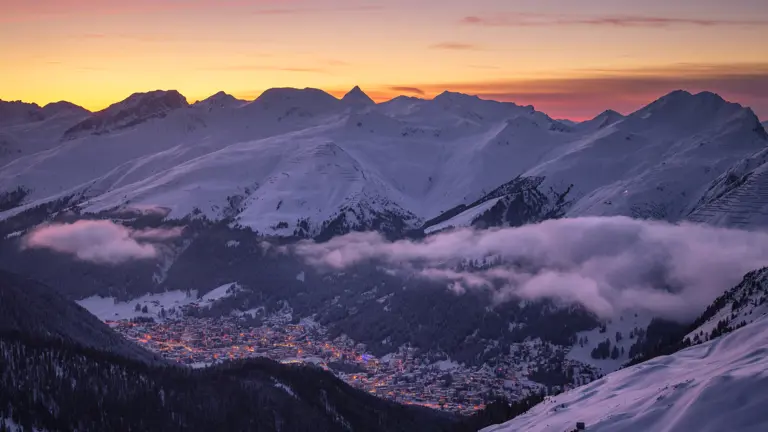 A scenic view of a landscape