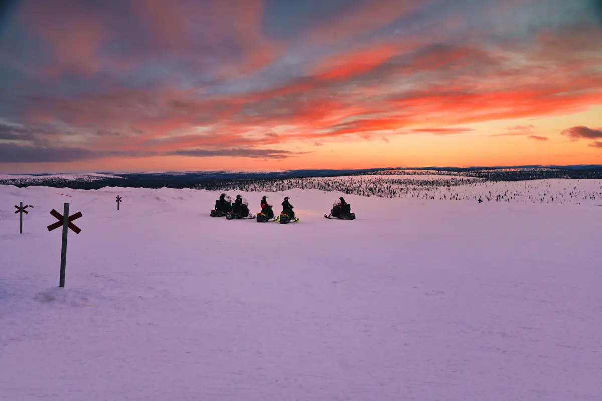 Saariselka Finland Star Arctic Snowmobiling