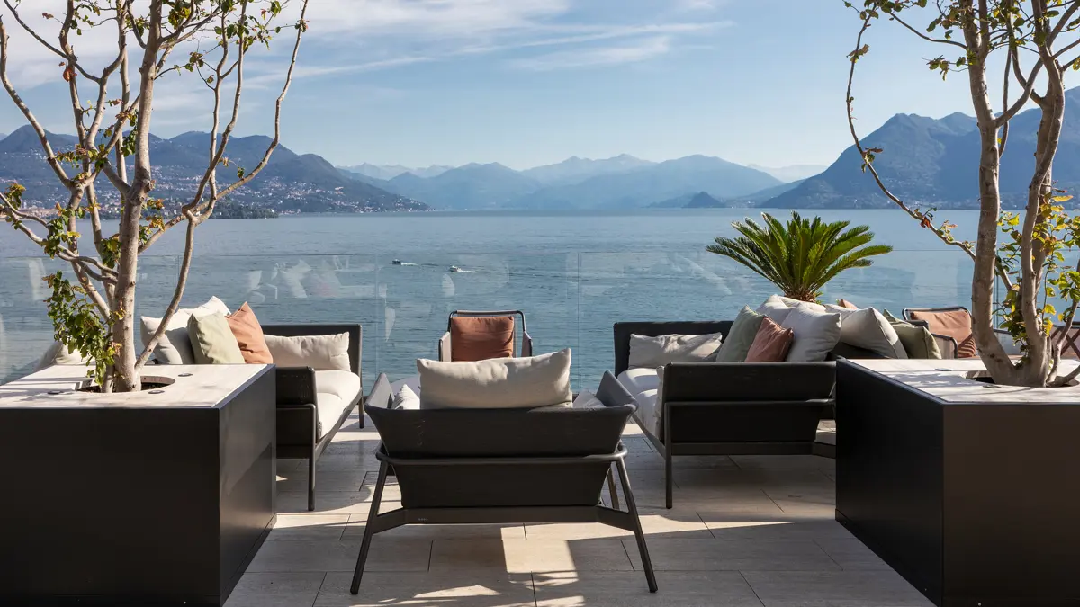 Hotel La Palma, Stresa, Skybar with Lake Views