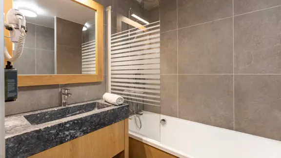 Typical apartment bathroom