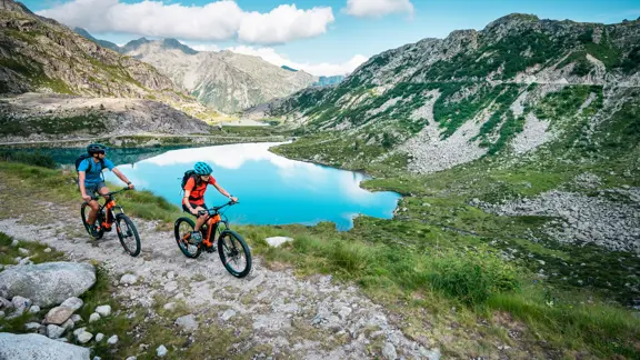 Summer biking in the Dolomites 