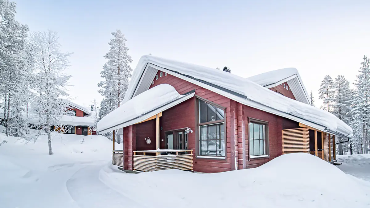 Levi Log Cabins Sointuilevi 5J40 44+13M2 Exterior