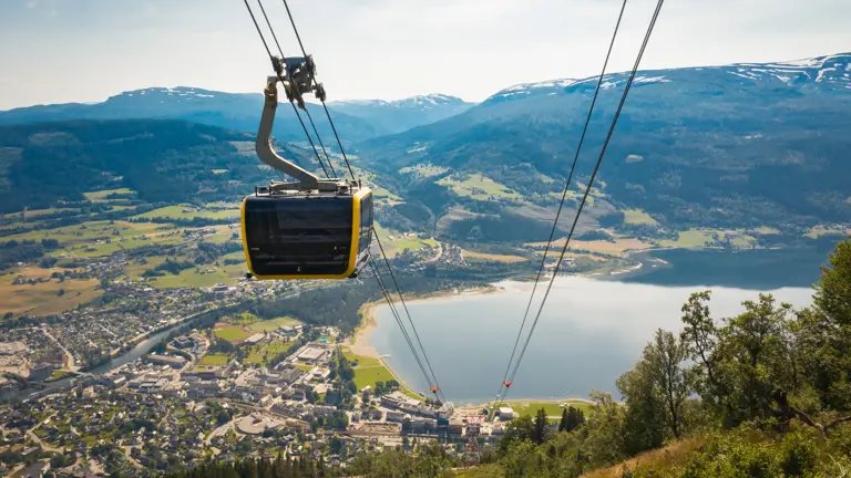 A scenic view of a landscape