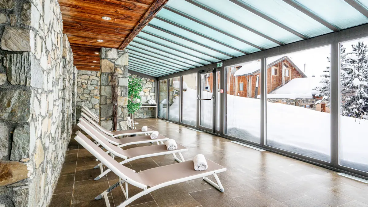 Hotel L'aiguille Percee Tignes Wellness Area Solarium