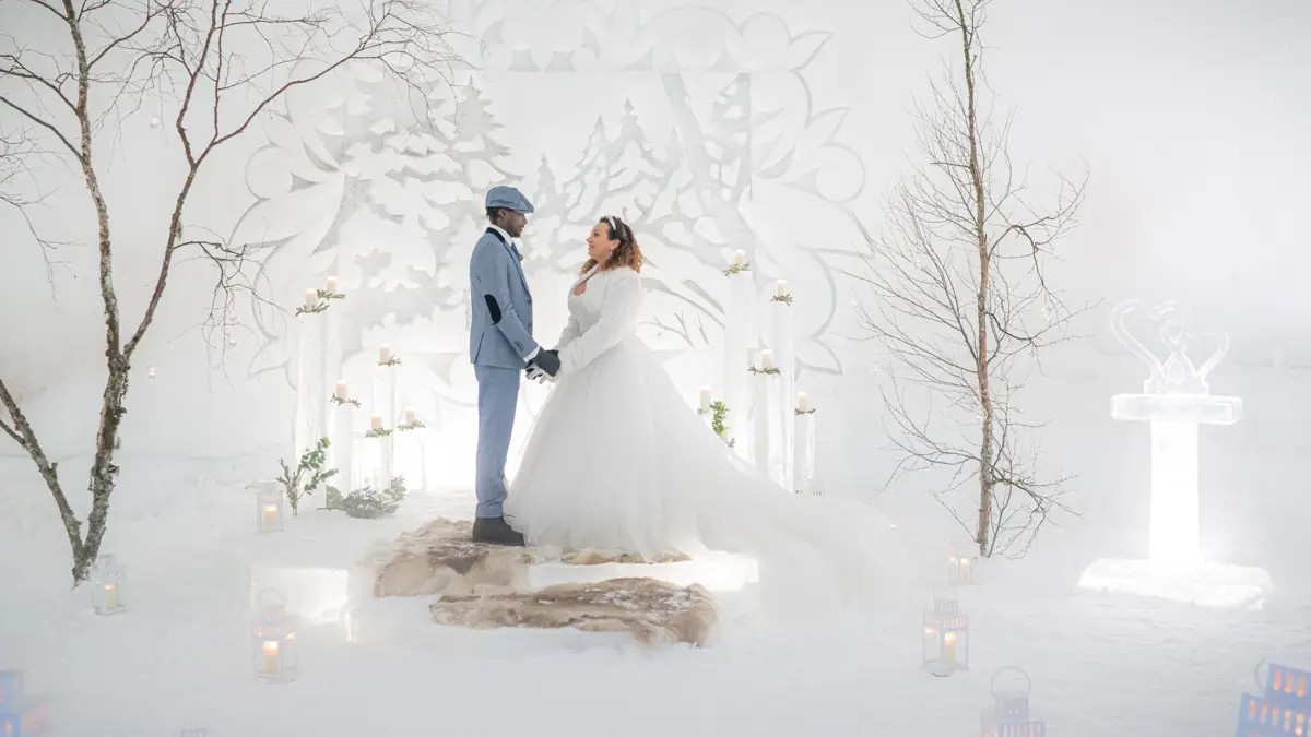 Guide Lapland Wedding Northern Lights Snow Chapel