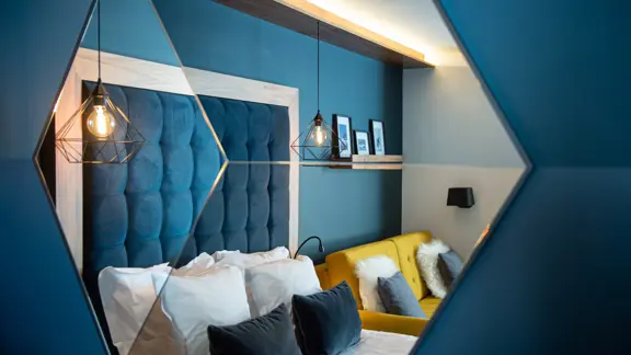 Double village view bedroom