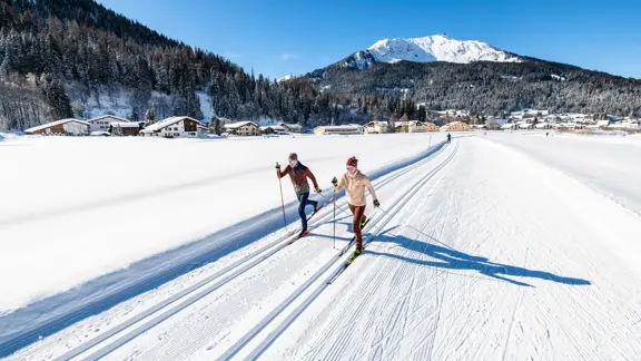 Cross-country skiing in Klosters