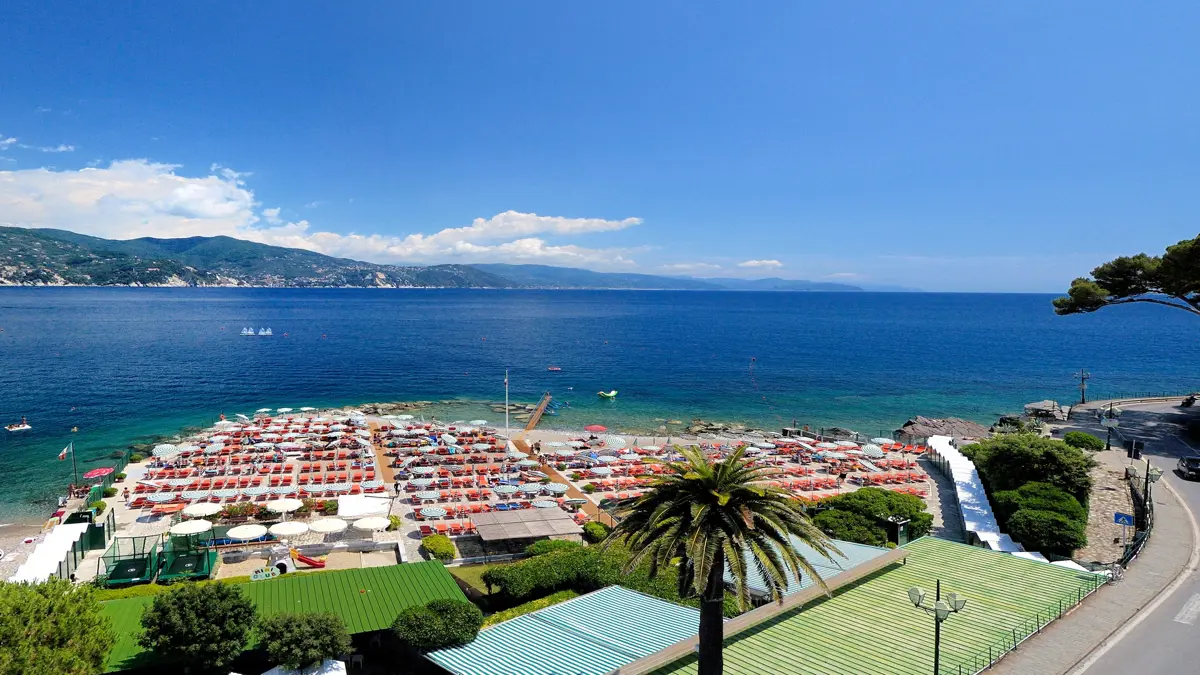 Hotel Regina Elena, Portofino, View over the Beach