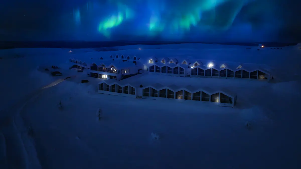 Star Arctic Hotel Saariselka Exterior Northern Lights