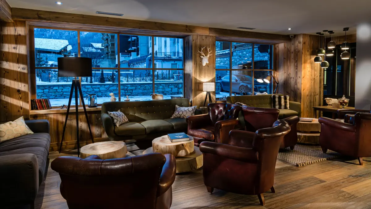 Hotel Kandahar Val d'Isere lounge