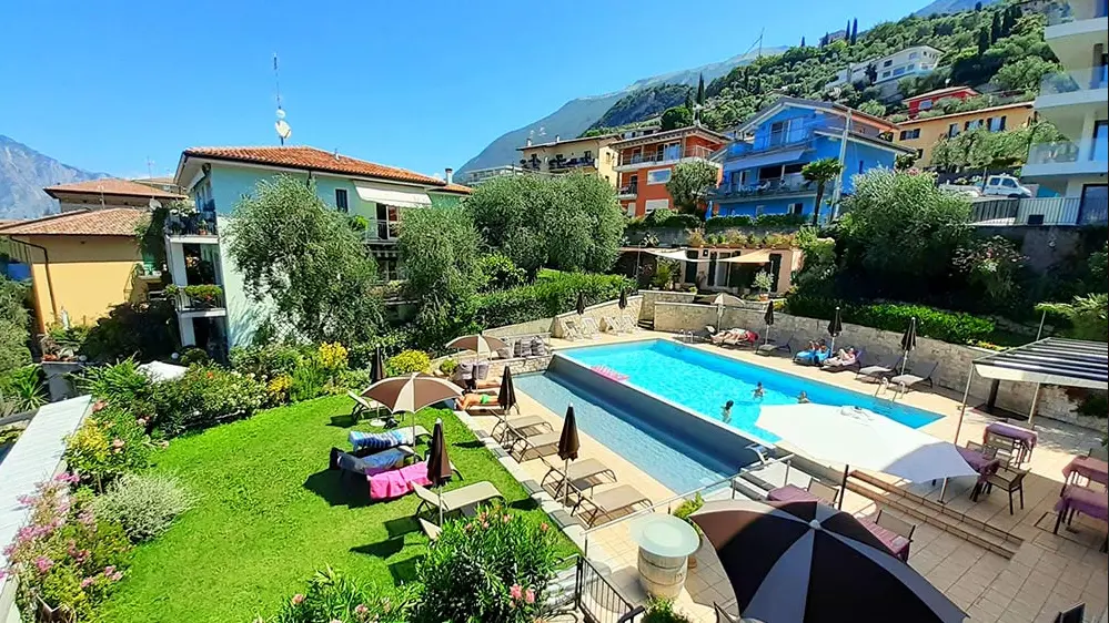 Hotel Antonella, Malcesine, Lake Garda, Pool & Loungers