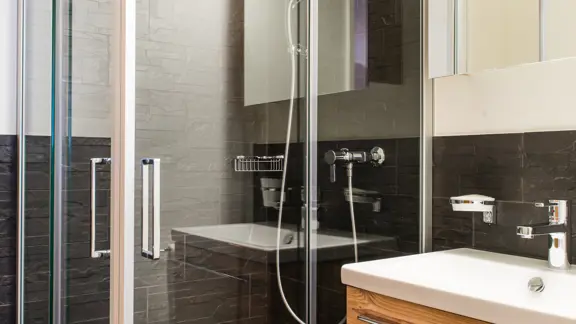 Typical apartment shower room