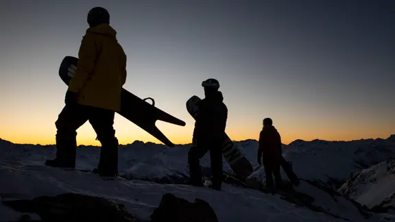 Klosters Switzerland Freeride Snowboard