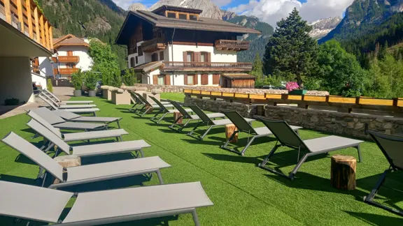 Hotel La Perla, Canazei, Dolomites, Sun Loungers
